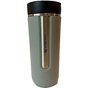 Nespresso Gray 18 oz Nomad Double Wall Stainless Steel Travel Tumbler Mug
